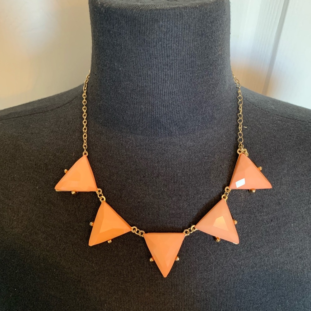 Pink Triangle Necklace
